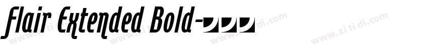 Flair Extended Bold字体转换